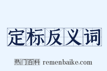 定标反义词是什么意思的图片